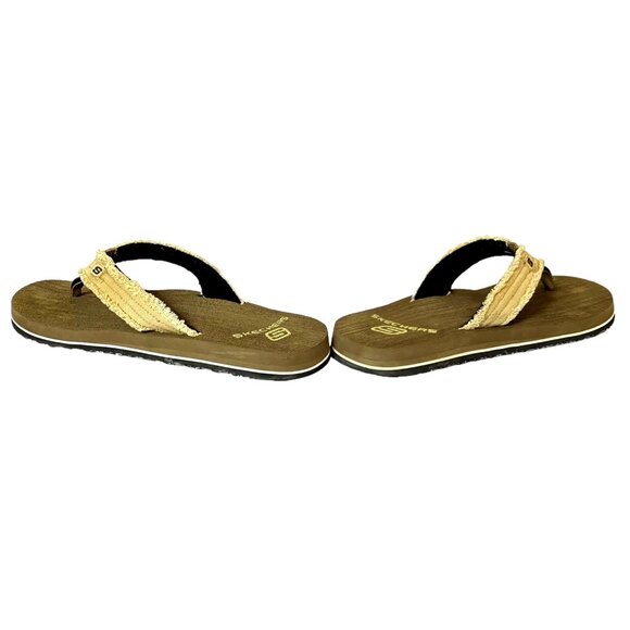 Skechers Men’s Tantric Fray Brown Comfort Flip Flops, Thong Sandals Sz 11 - Picture 11 of 16